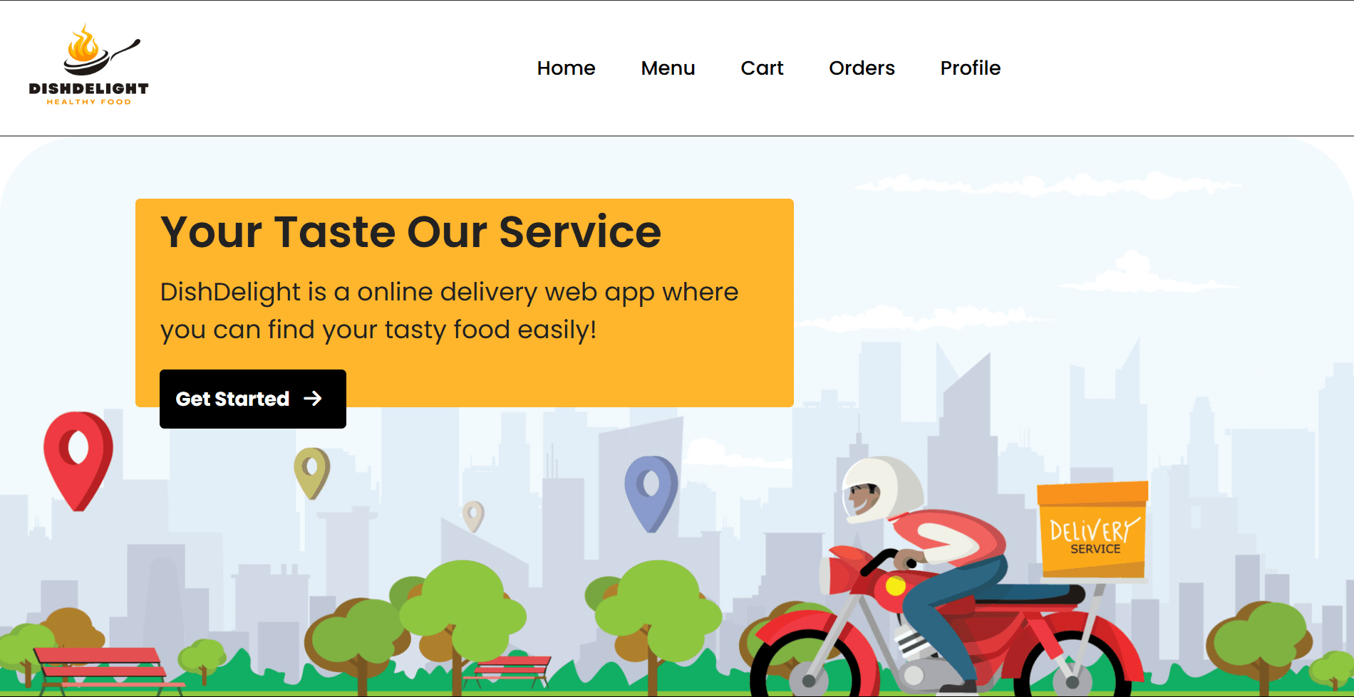 DishDelight - A food Ordering WebApp