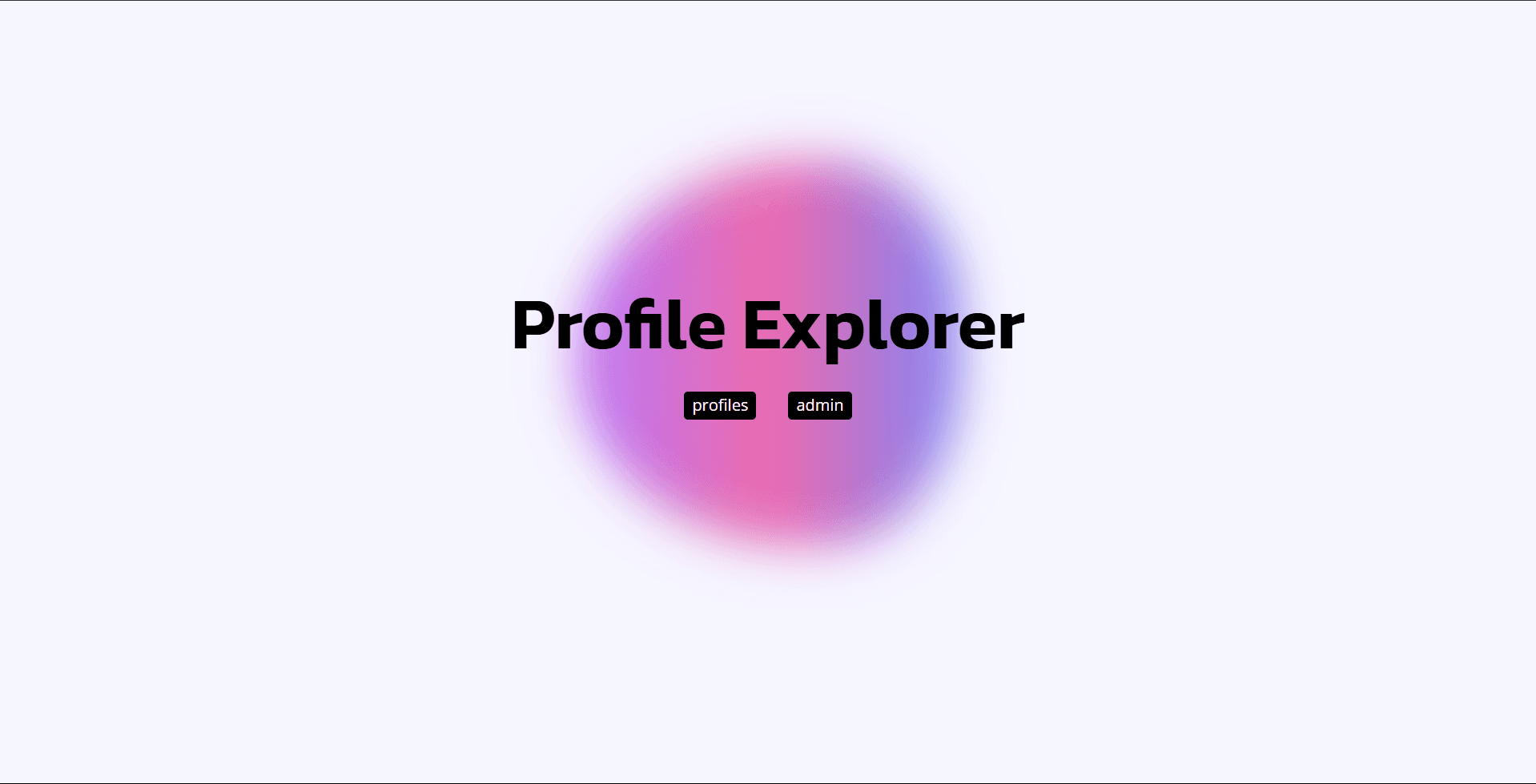 Profile Explorer